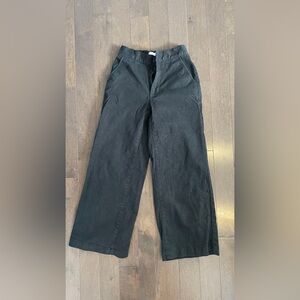 OAK + FORT Petite black wide leg jeans 24P